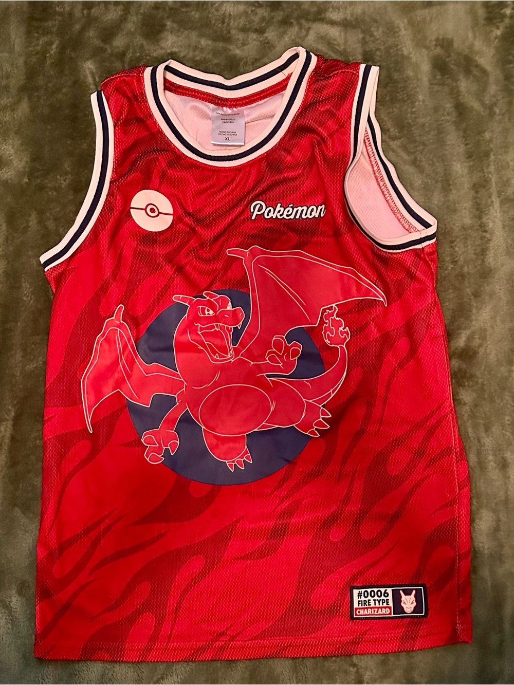 Target Red Pokémon Charizard Mesh Jersey